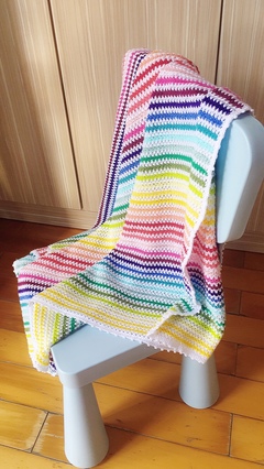 不一樣的彩虹毯 手工編織的魅力與創(chuàng)意